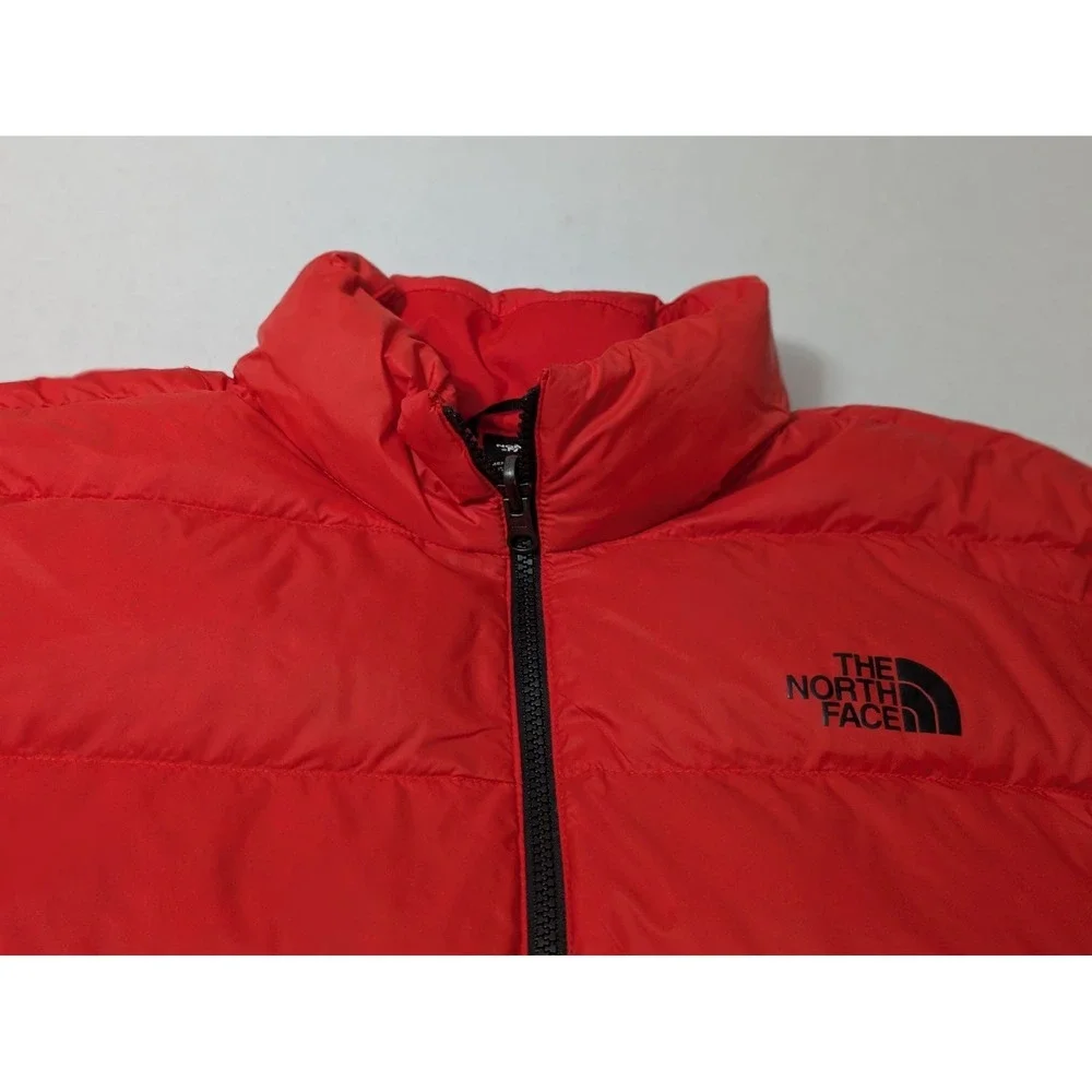 The North Face Jacket Mens Medium Red Down Puffer 550 Full Zip Outdoor Winter